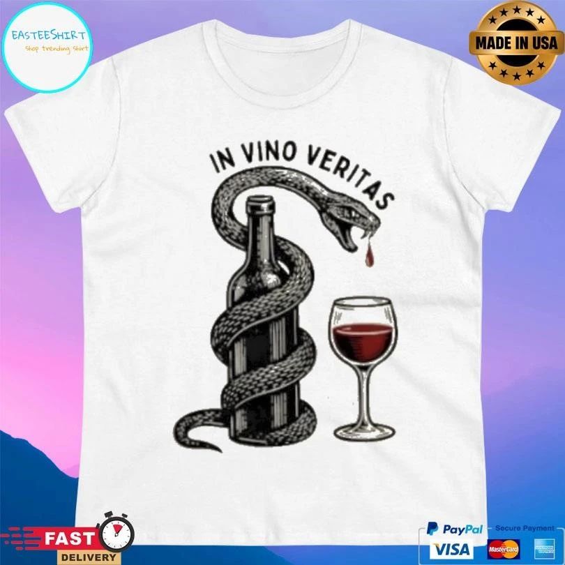 Truth In Wine Snake In Vino Veritas T-shirts