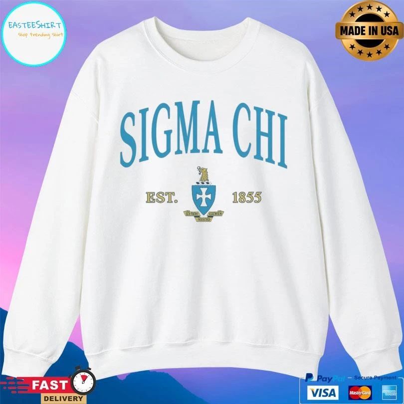Sigma Chi Vintage Coat Of Arms Est 1855 T-shirts