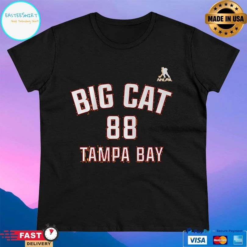 Andrei Vasilevskiy Tampa Bay Lightning Big Cat Creamsicle Name & Number T-shirts