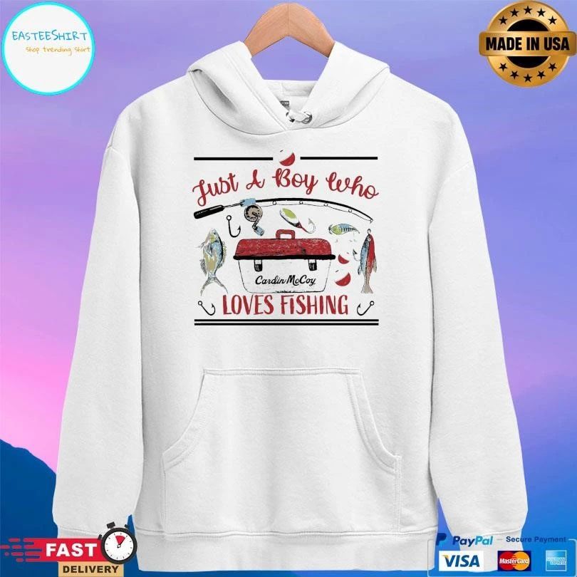 Just A Boy Who Loves Fishing T-shirts