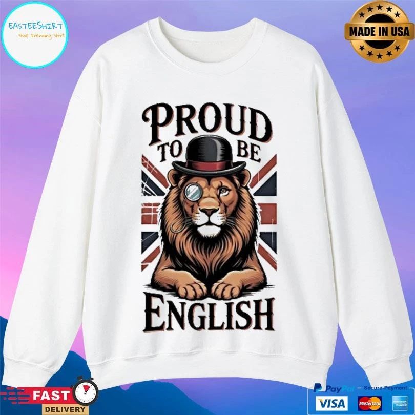 Lion Proud To Be English T-shirts