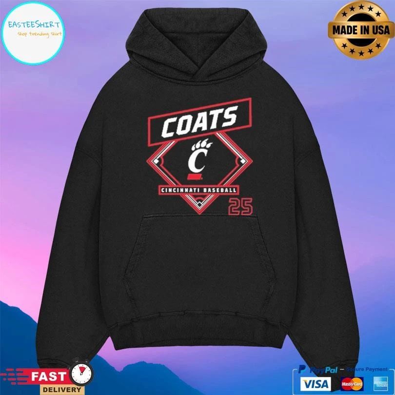 Quinton Coats Cincinnati Bearcats Baseball 25 T-shirts