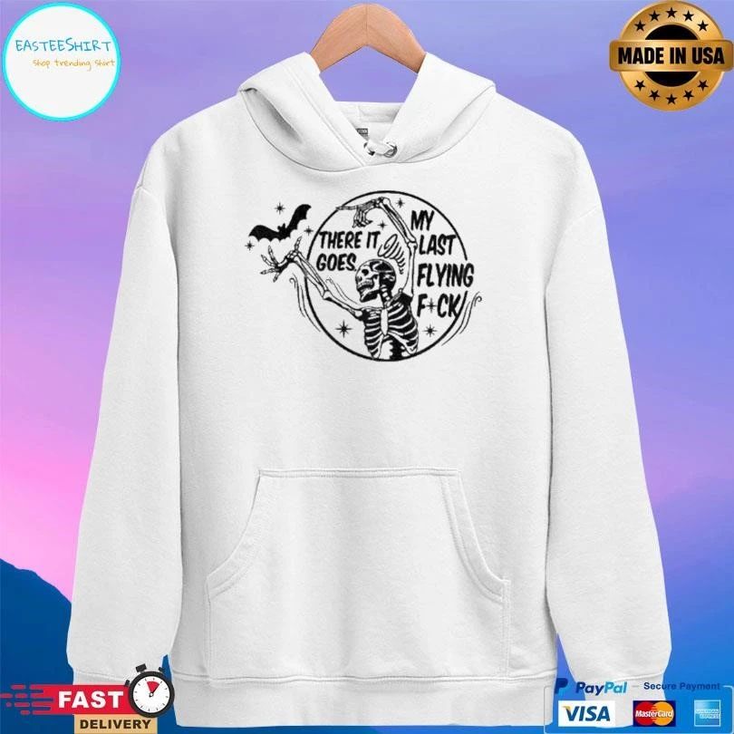 Skeleton Dancing There It Goes My Last Flying Fuck Halloween 2025 T-shirts