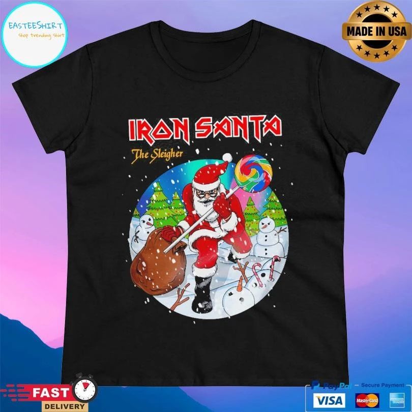 Iron Santa The Sleigher Christmas 2025 T-shirts