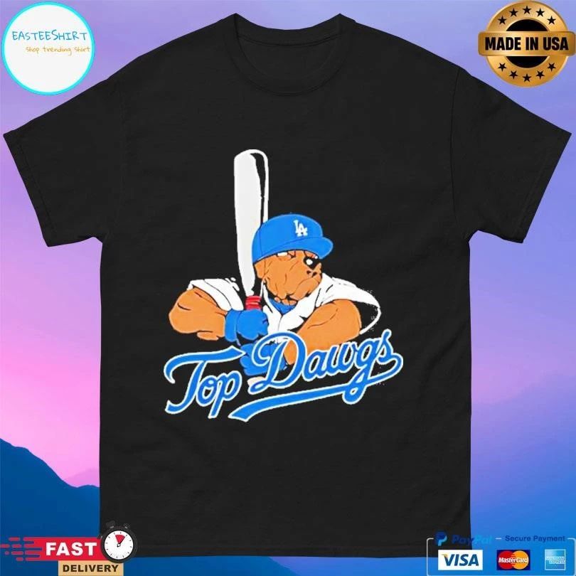 Dawgs X Los Angeles Dodgers Bulldog Mascot T-shirts