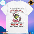 Lady Grinch I’m A Cranky Short Woman Short And Stout Here Is My Finger Gere Is My Mouth When I Get All Worked T-shirts