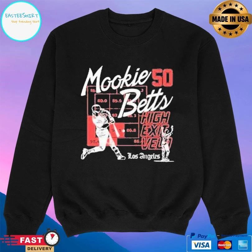 Mookie Betts 50 High Exit Velocity Los Angeles Dodgers T-shirts