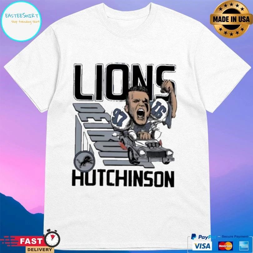 Aidan Hutchinson Detroit Lions Signature Player Logo T-shirts