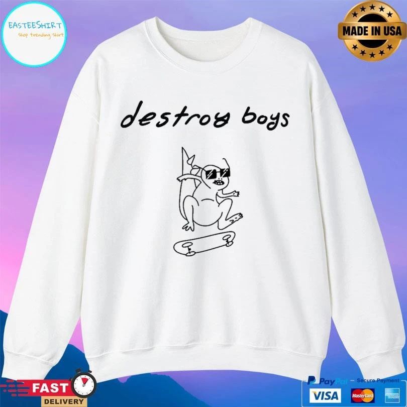 Dino Skater Destroy Boys T-shirts