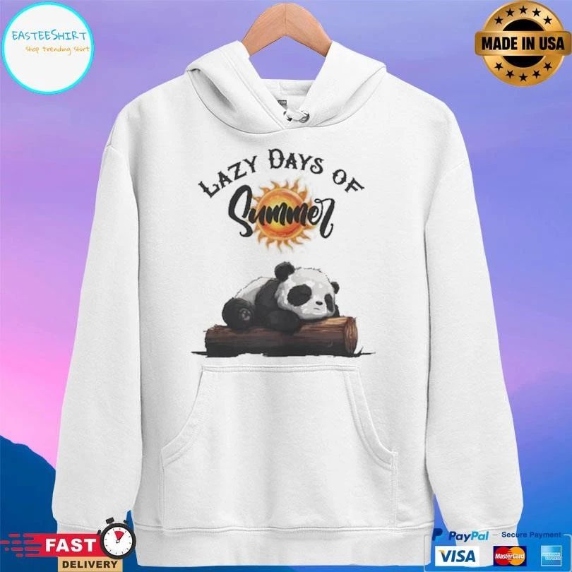 Lazy Days Of Summer Panda T-shirts