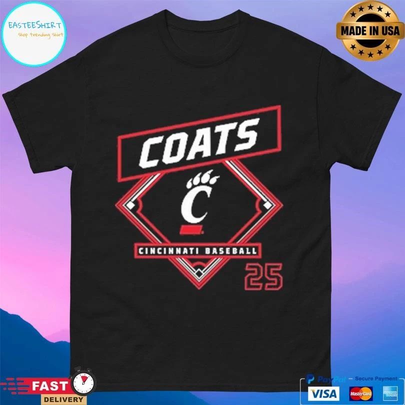 Quinton Coats Cincinnati Bearcats Baseball 25 T-shirts