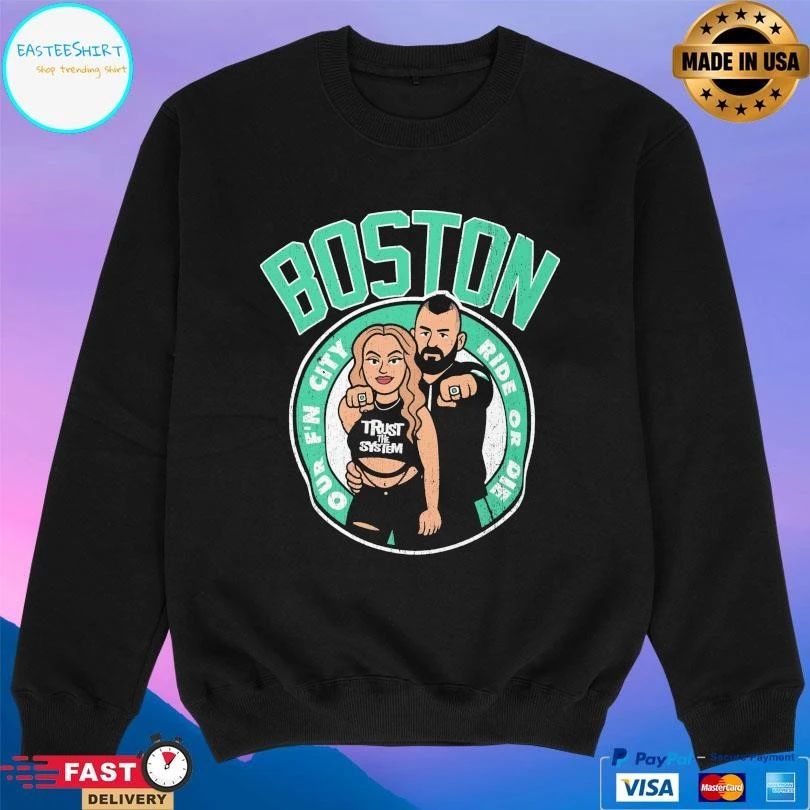 Boston Eddie And Alisha Our F’n City Ride Or Die T-shirts
