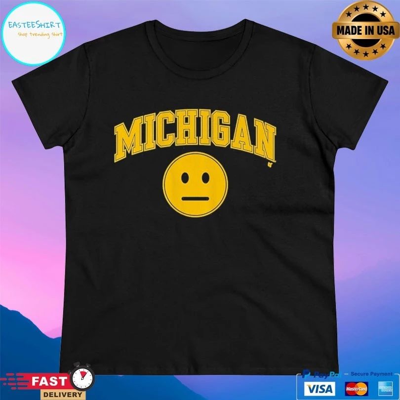 Michigan Wolverines Men’s Basketball Blank Expression T-shirts