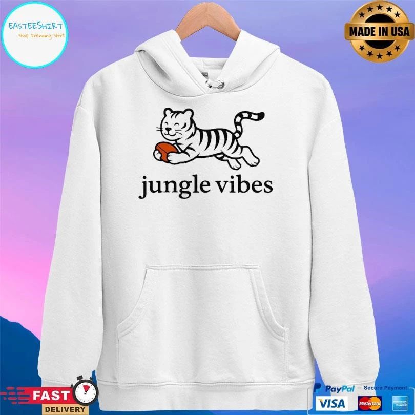 Jungle Vibes Run Wild White Tiger T-shirts
