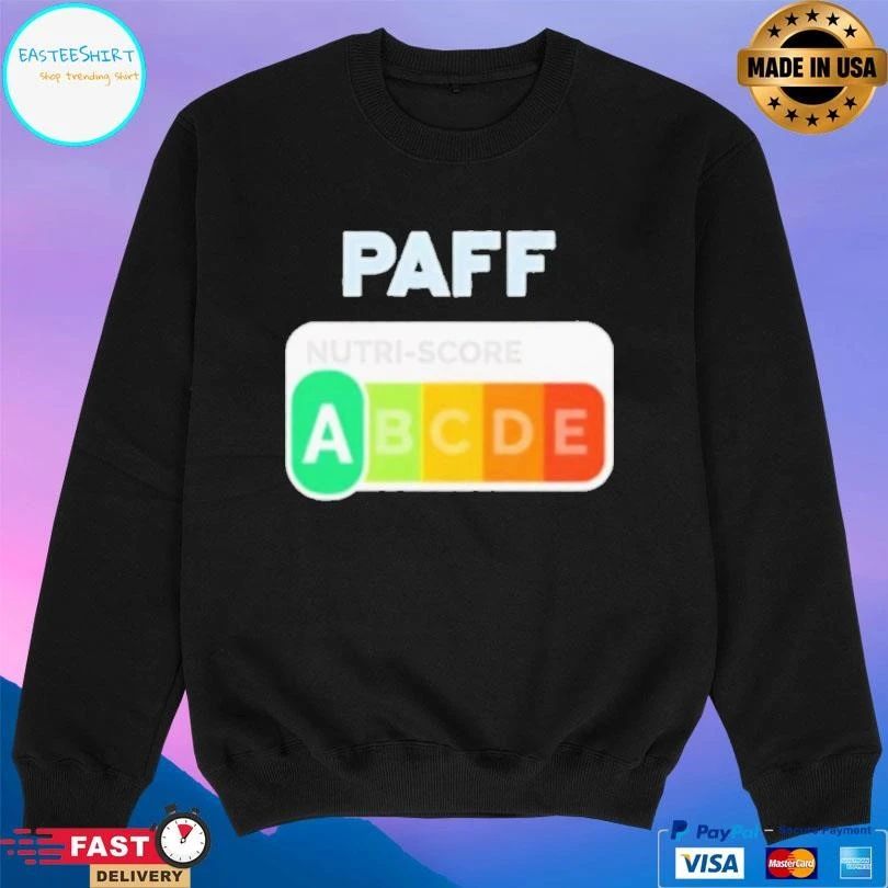 Paff Nutri Score Label T-shirts