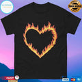 High Potential Morgan Croft Fire Heart T-shirts