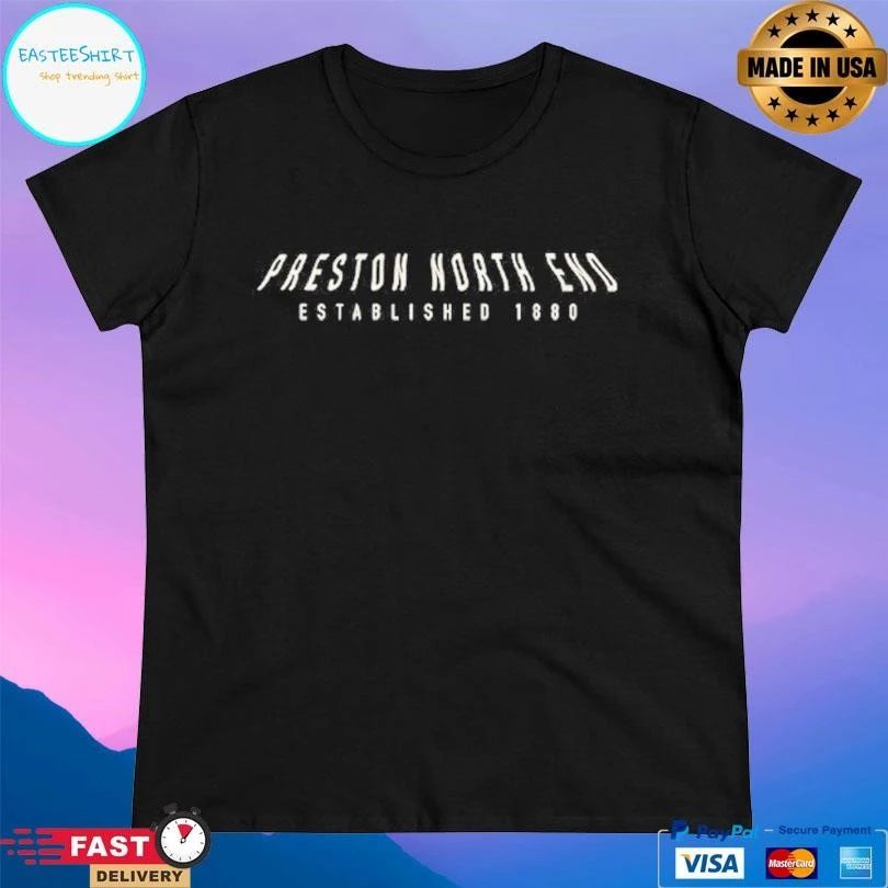 Preston North End Established 1880 Flag Wave T-shirts