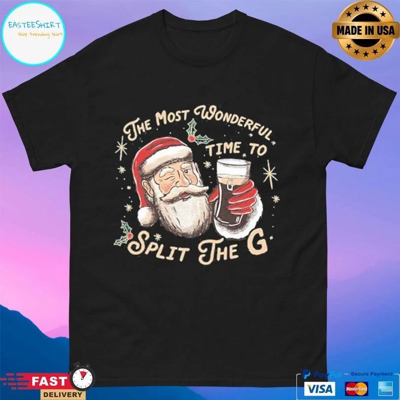 The Most Wonderful Time To Split The G Santa Christmas 2025 T-shirts