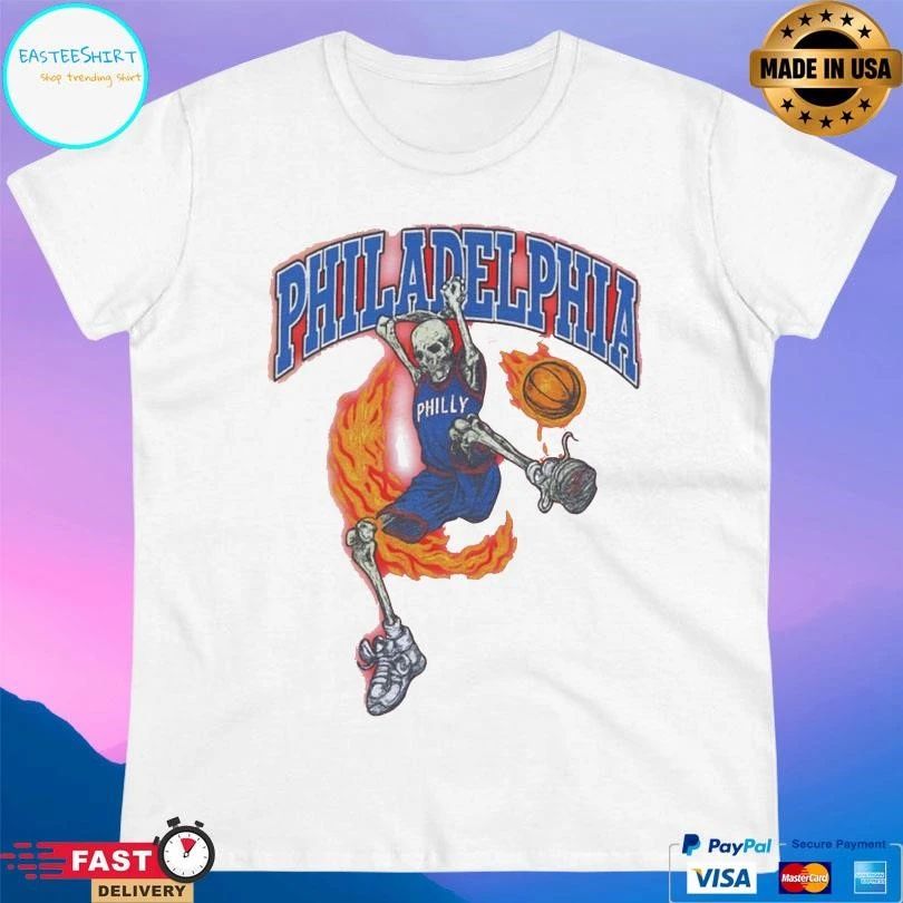 Philadelphia Basketball Lithuania Grateful Dead Inspired Skeleton T-shirts