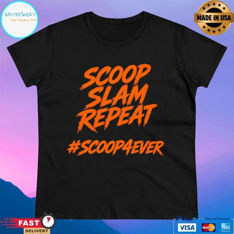 Tommy Test Orange Scoop Slam Repeat Scoop 4Ever T-shirt