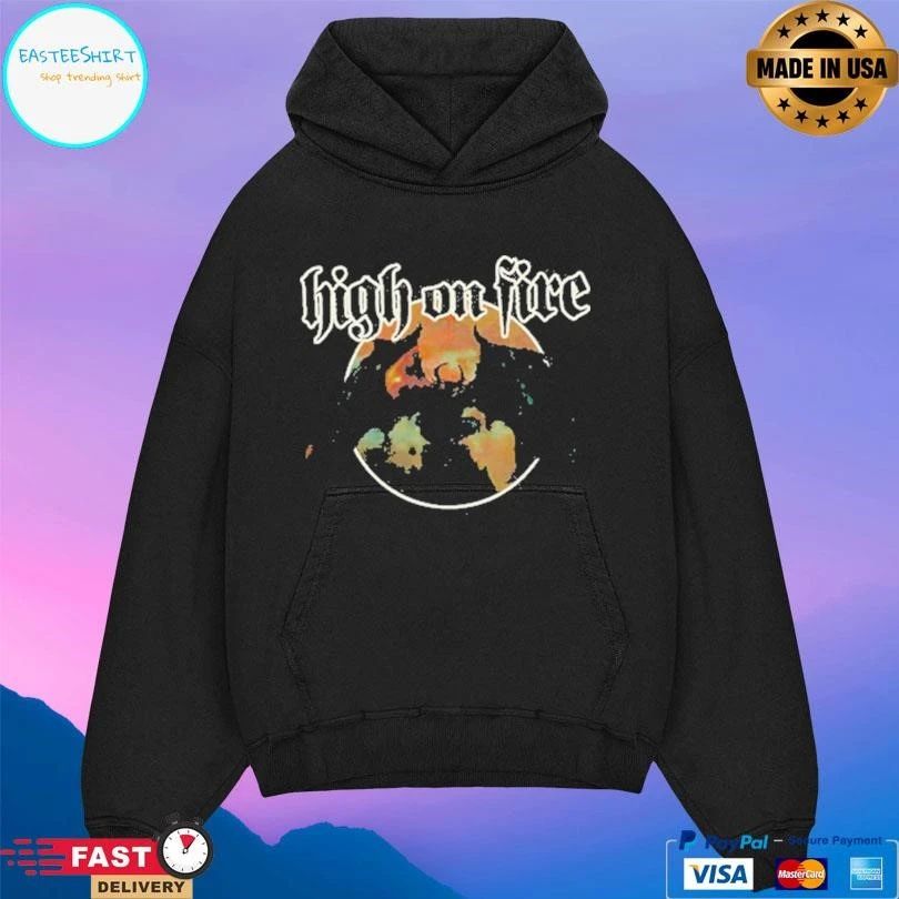 High On Fire Blessed Black Wings T-shirts