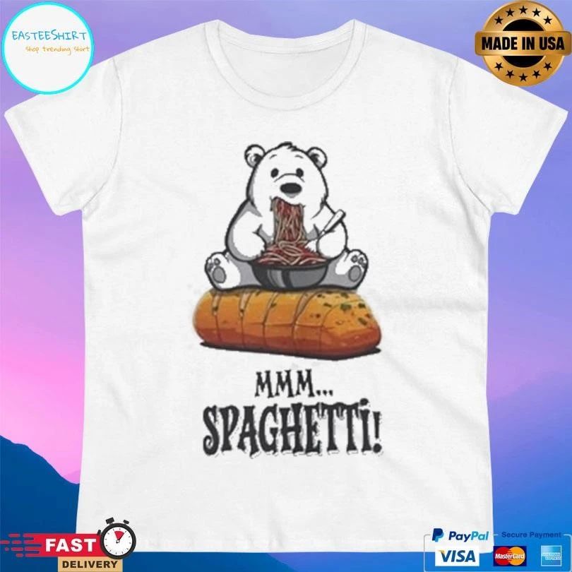 Bear Mmm Spaghetti School Train T-shirts