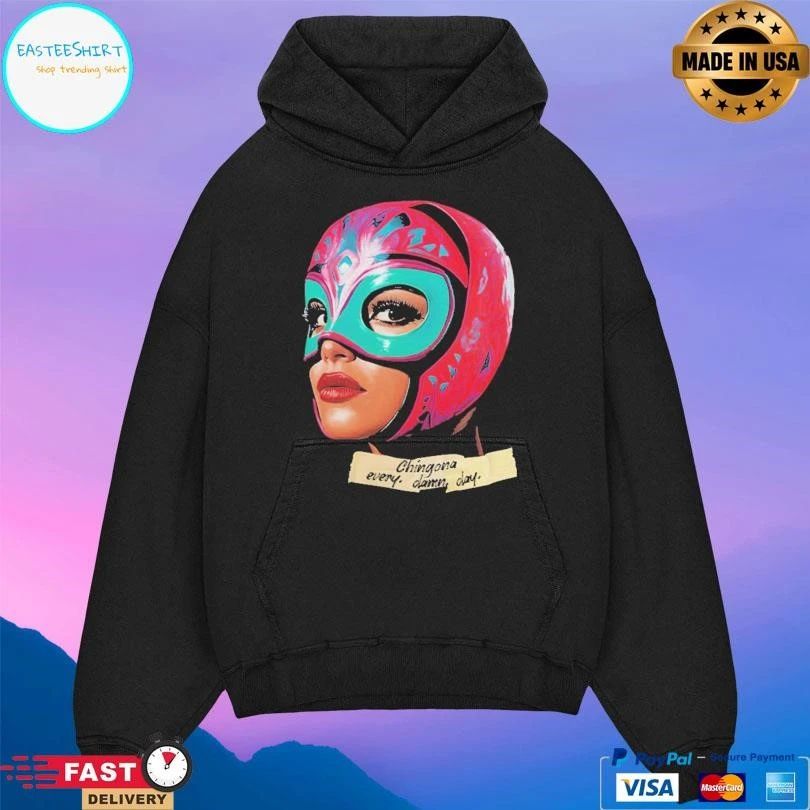 Luchadora Watercolor Chingona Every Damn Day T-shirts