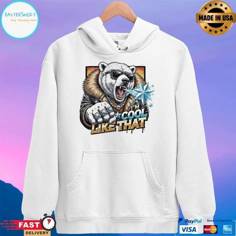 I’m Cool Like That Ice Bear Hip Hop Polar Bear T-shirts