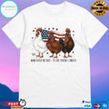 Mama Raised Me Right To Love Chickens And America T-shirts