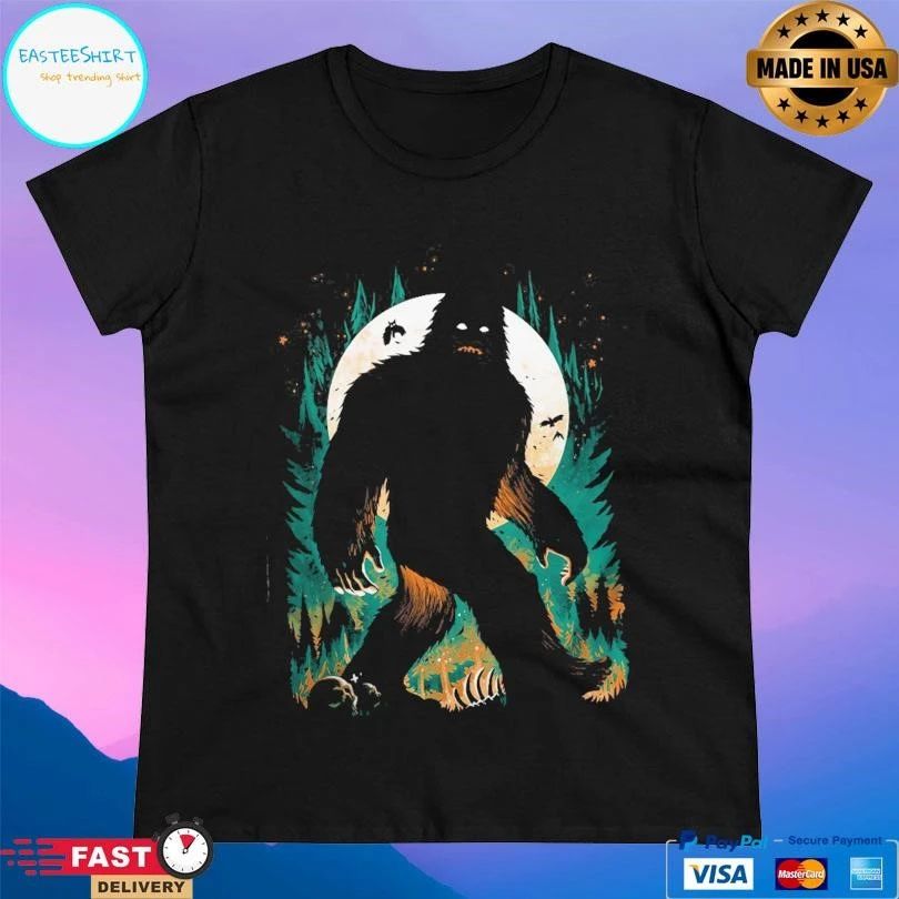 Mysterious Bigfoot Of The Forest Moon T-shirts