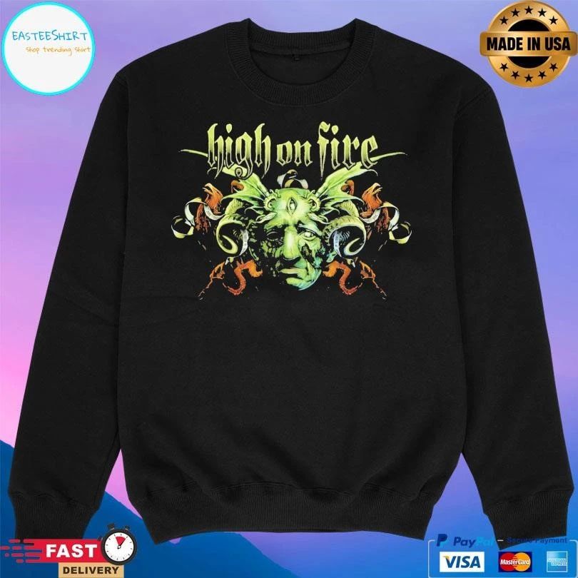 High On Fire Green Demon T-shirts