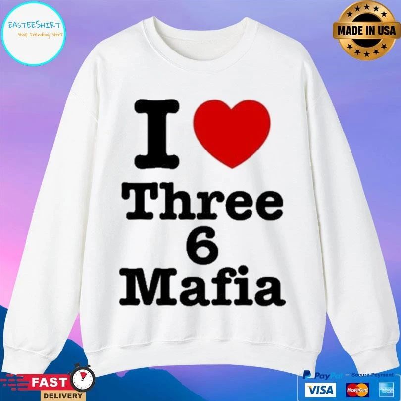 Dj Paul I Love Three 6 Mafia T-shirts