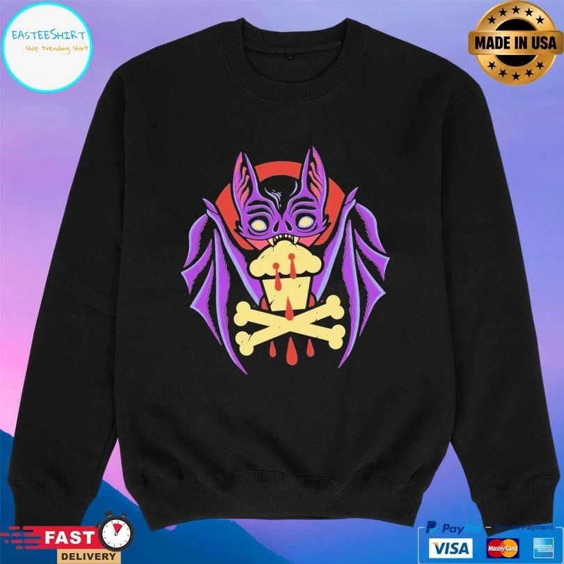 Bat Bites Johnny Cupcakes Halloween 2025 T-shirts