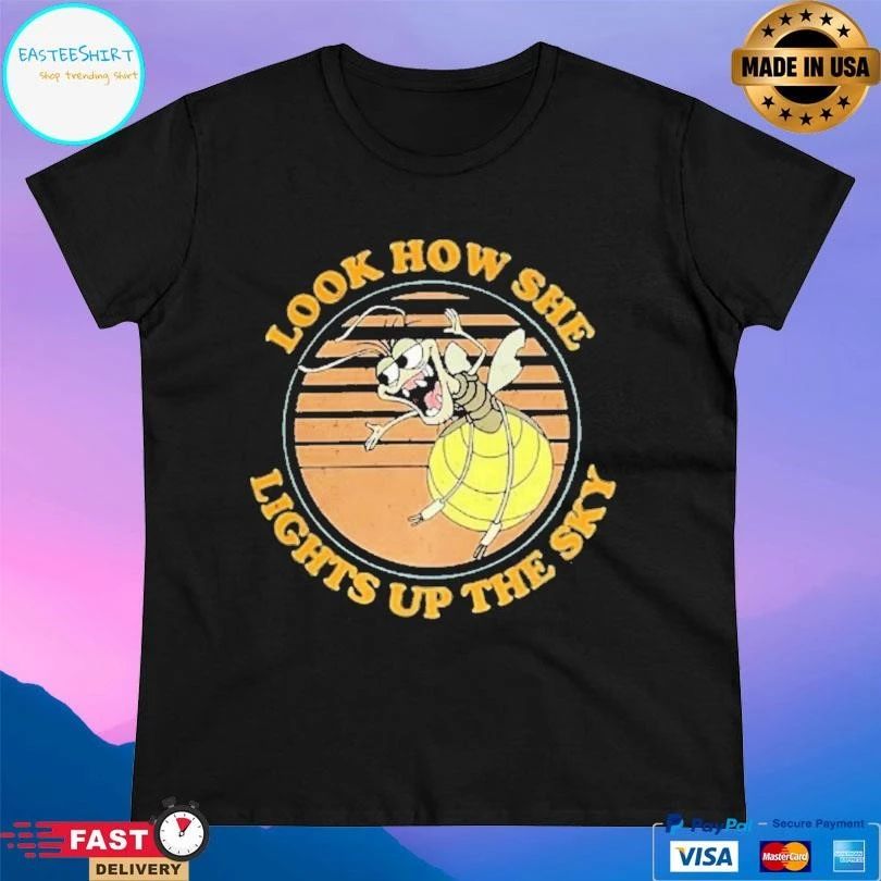 Ray Firefly The Princess And The Frog Look How She Lights Up The Sky T-shirts