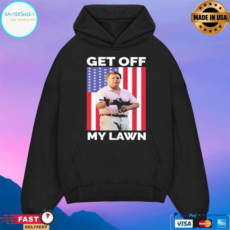 Get Off My Lawn American Flag T-shirt