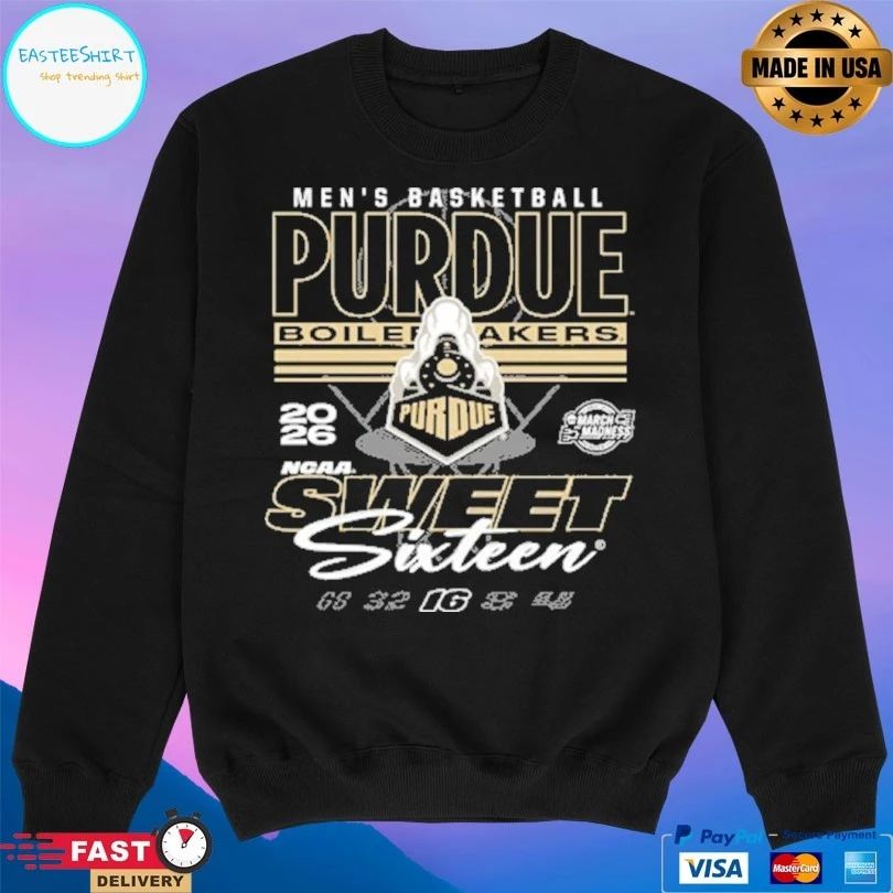 Purdue Boilermakers Men’s Basketball 2026 March Madness Ncaa Sweet Sixteen T-shirt