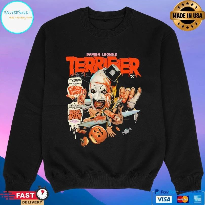 Damien Leone’s Terrifier Horror From The Edge Of Insanity It’s A Circus Of Blood A Shocking Gut-Clutching Tale Of Trick Treat Or Death Halloween 2025 T-shirts