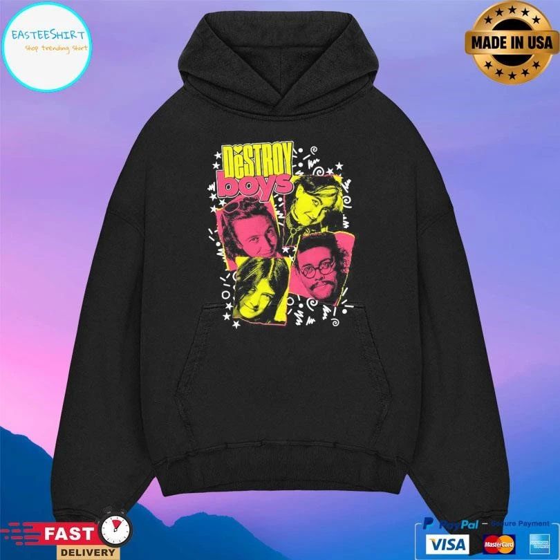 Destroy Boys Tiger Beat Black Tour T-shirts