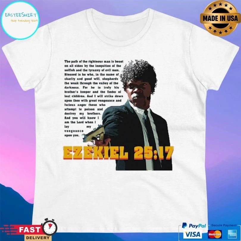 Ezekiel 25 17 Jules Winnfield T-shirts