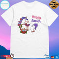 Unicorn Basket Eggs Happy Easter 2021 T-shirt