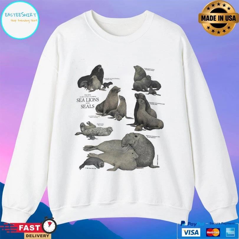 Sea Lions And Seals Adult T-shirts