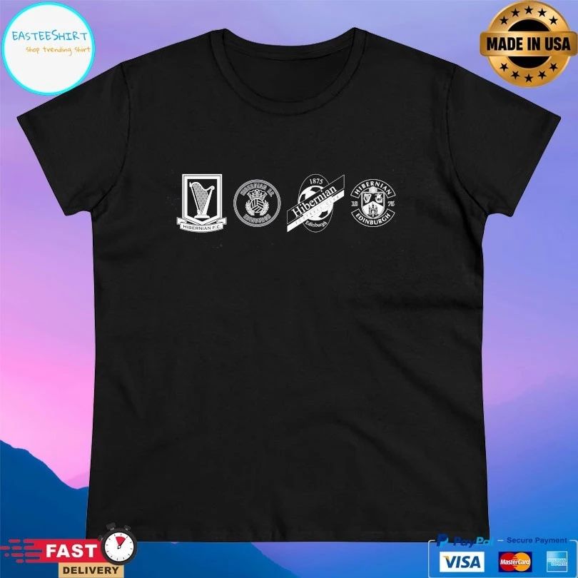 Hibs Crest History Logo T-shirt