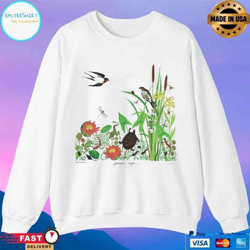 Pond Life Adult Natural T-shirts