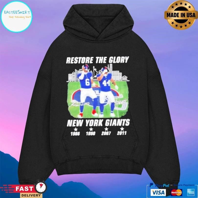 Restore The Glory New York Giants Jaxson Dart And Cam Skattebo Dance Signatures T-shirts