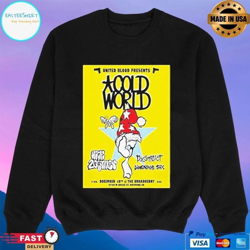 Cold World The Broadberry Richmond December 18 2025 Classic T-shirts