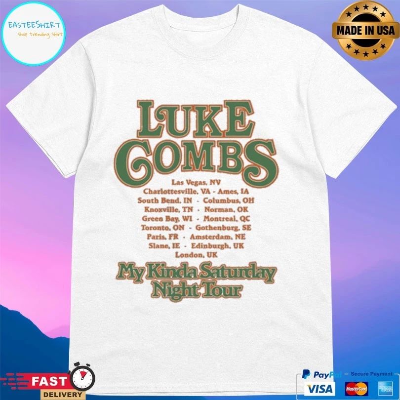 Luke Combs My Kinda Saturday Night Tour 2026 T-shirt