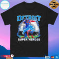 Detroit Lions Super Heroes Signatures Classic T-shirts