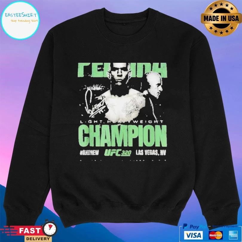 Alex Pereira Ufc 320 And New World Light Heavyweight Champion 2025 T-shirts