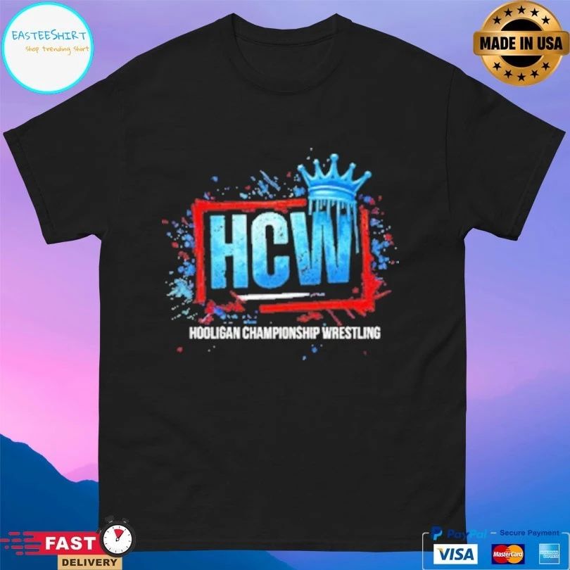 HCW Hooligan Championship Wrestling Logo T-shirts