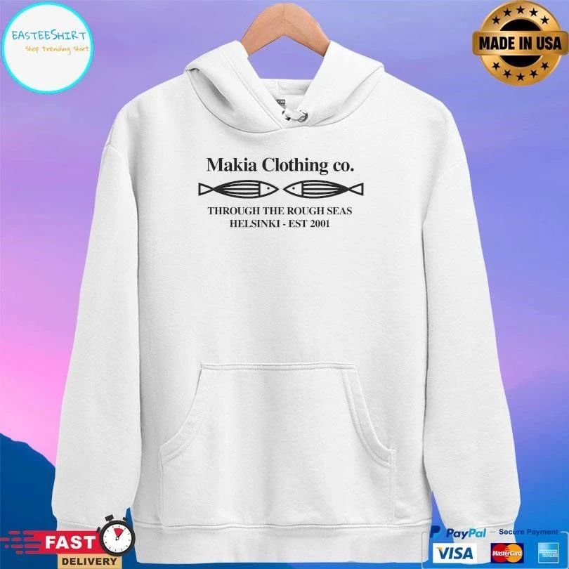 Fiskari Makia Clothing Co Through The Rough Seas Helsinki Est 2001 T-shirts